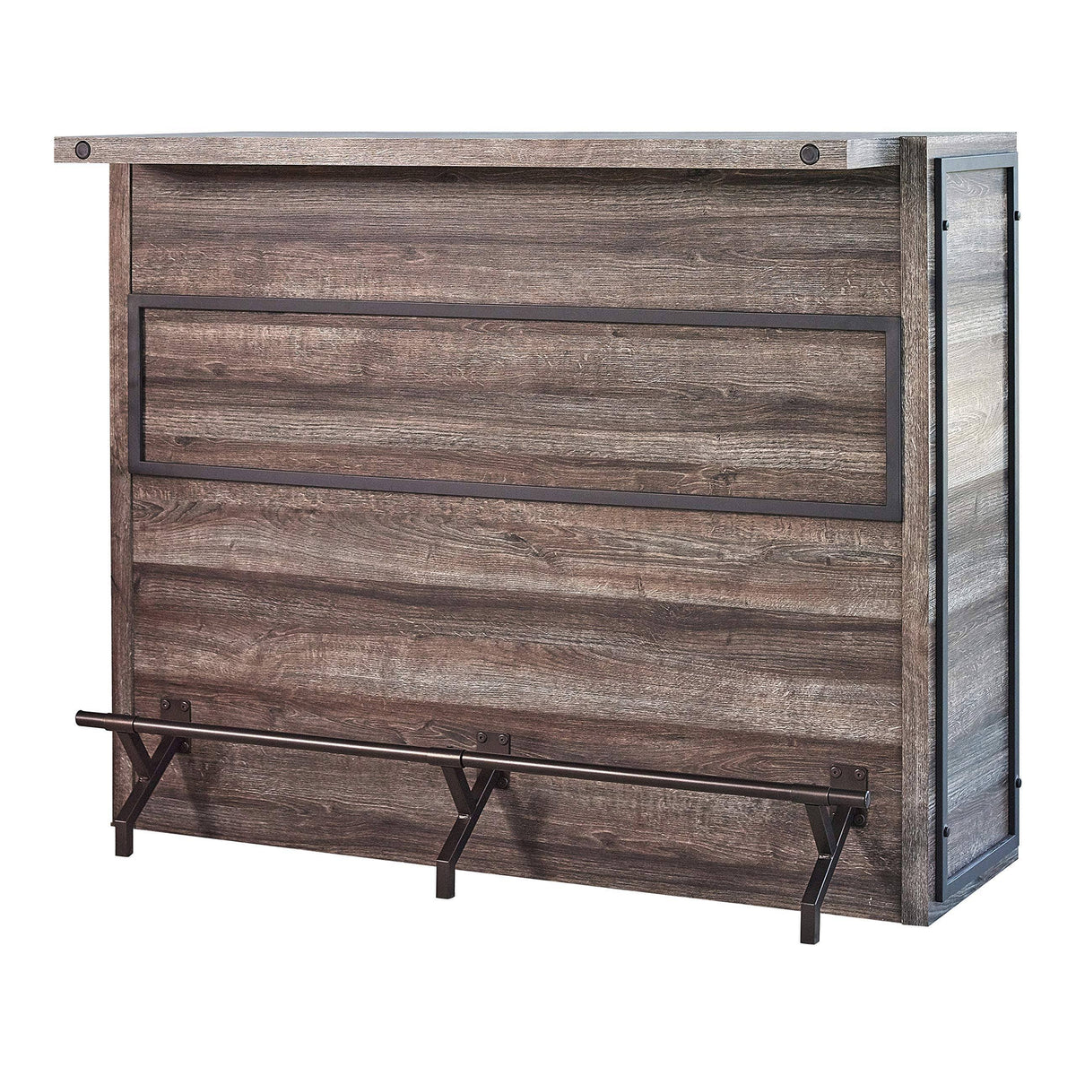 Aged Oak 5-Shelf Bar Unit C30629