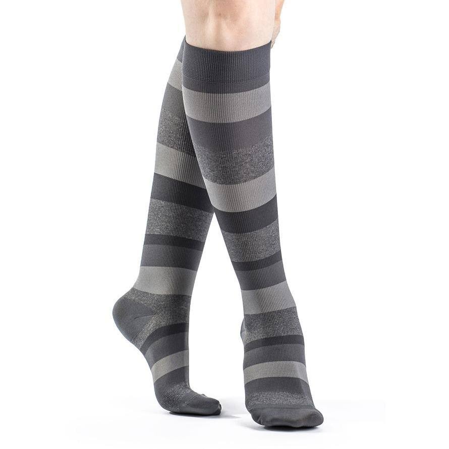 Microfiber Calf High Graphite Stripe P28936
