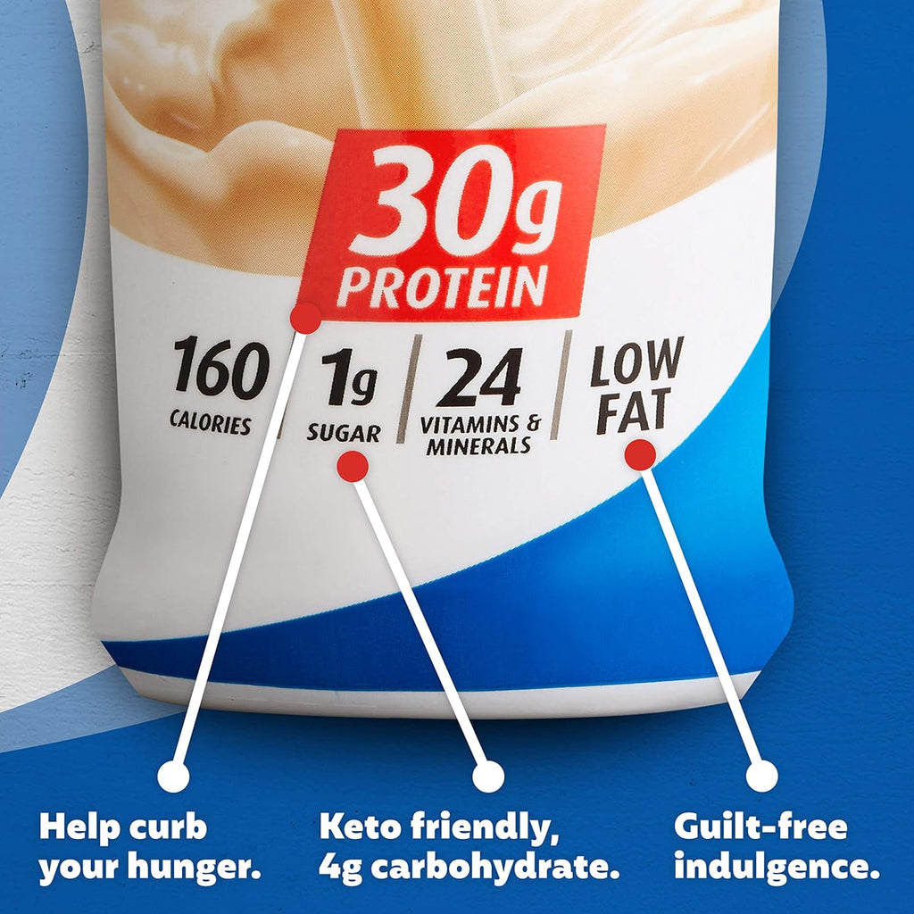 Vanilla Protein Shake 30g Protein 1g Sugar 14 fl oz 12 Pack D77024