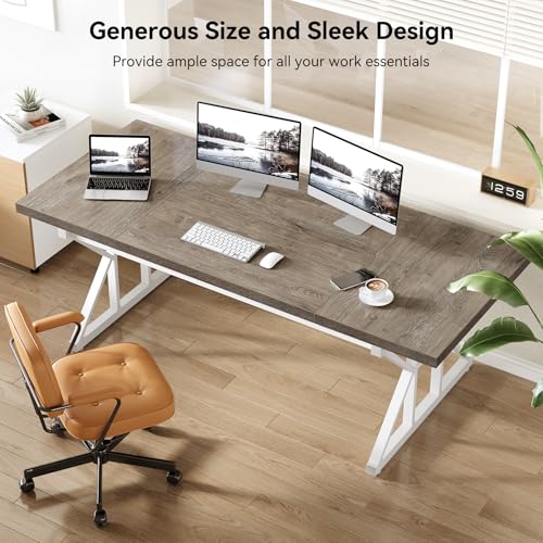 78.7 Inch Black Wooden Executive Desk X879