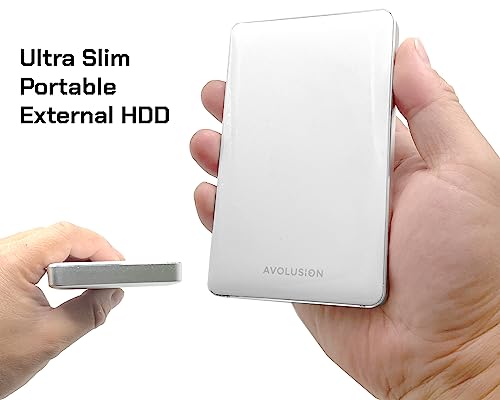 1TB USB 3.0 Portable External Hard Drive (White) E846
