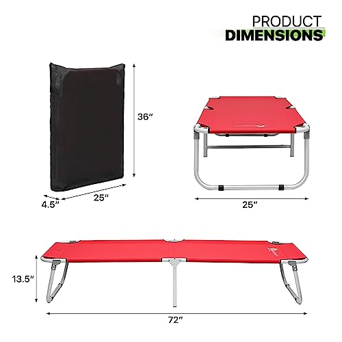 Portable Military Fold Up Camping Bed Cot with Storage Bag N552334