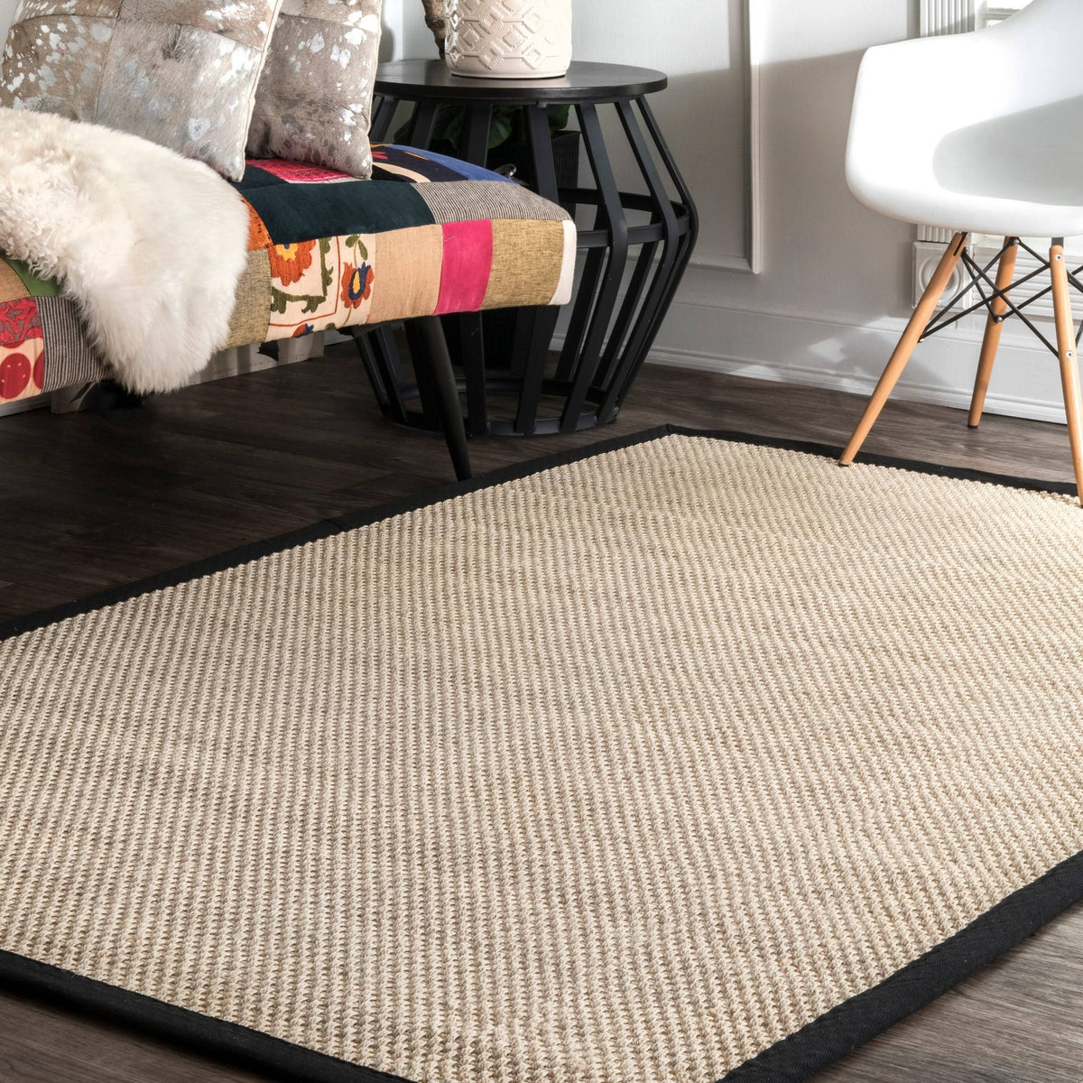 Natural Fiber Sisal Jute Area Rug K15303