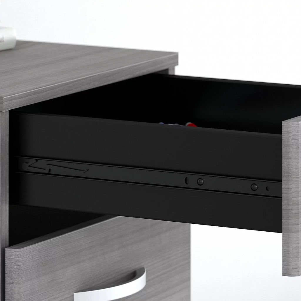 3 Drawer Mobile File Cabinet in Platinum Gray L207