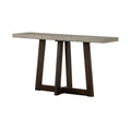 Gray Concrete and Dark Gray Oak Rectangle Console Table F294