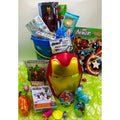 Easter Basket with Figure, Mask, Puzzle, Coloring Book, Ball, Candy P6798
