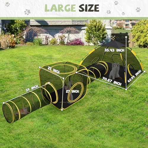 Outdoor Cat Tent with Tunnel C166