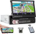 Single Din 7 Inch Flip Out Touchscreen Car Stereo with Backup Camera Q57779