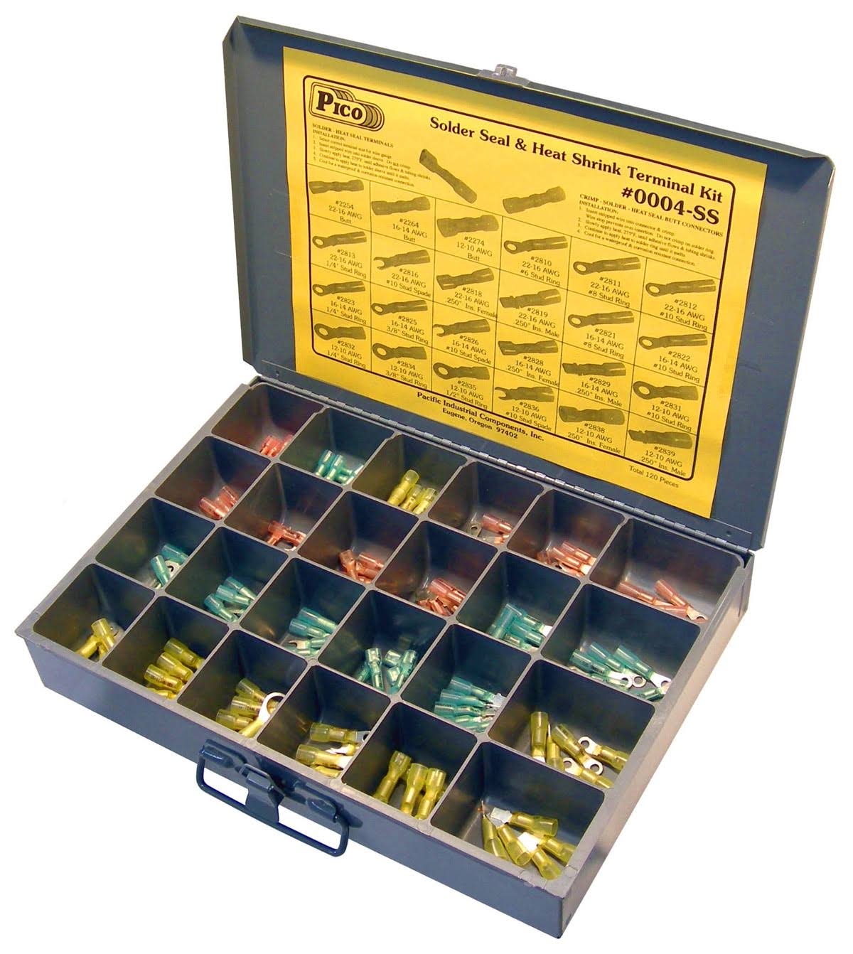120 Piece Solder Seal Electrical Terminal Kit F262