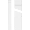 Plain PVC Pilaster with Decorative Capital & Base (Pair) Z4219