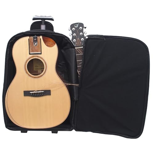 Travel Guitar with Collapsible Patented System Portable Backpack Case African Mahogany K568