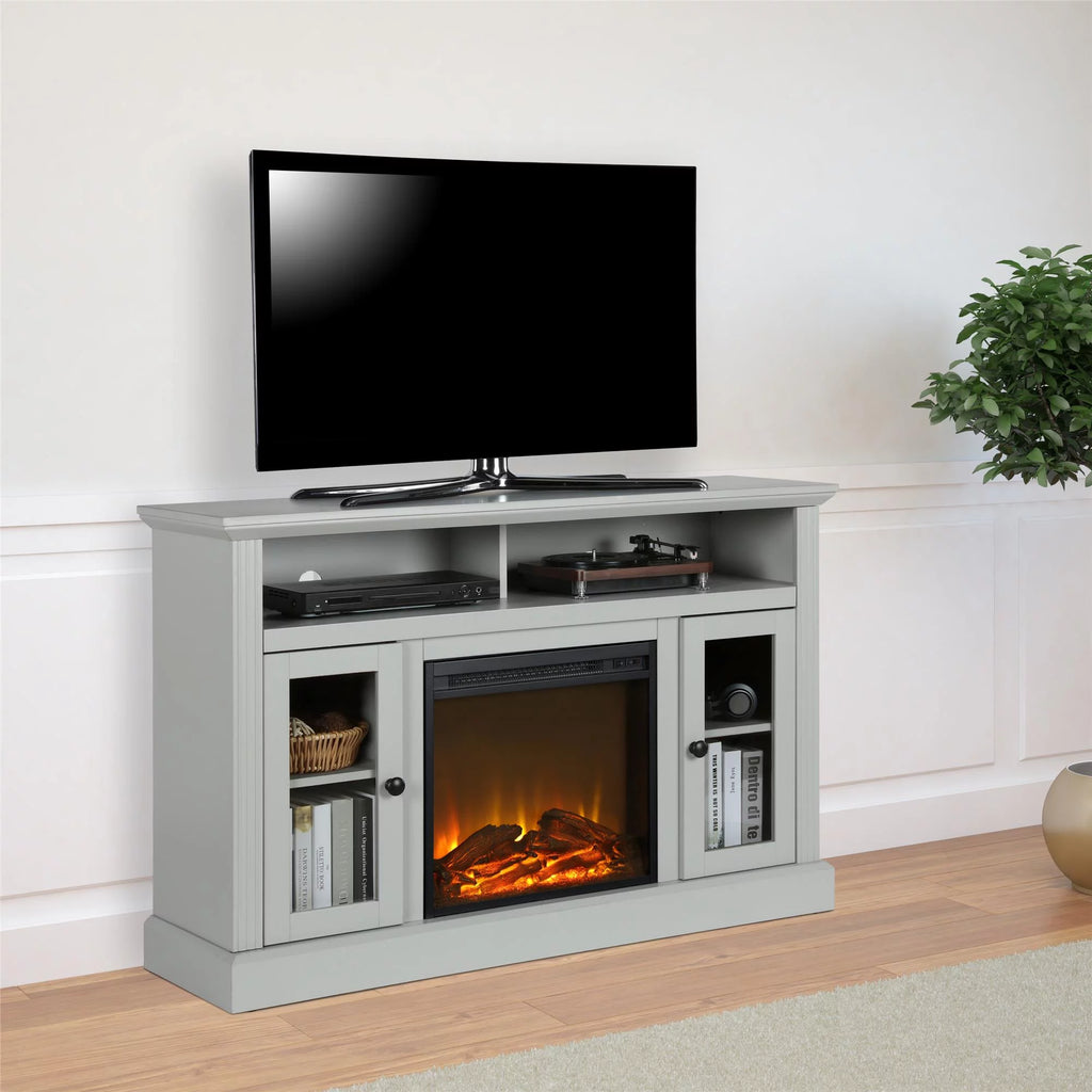 Electric Fireplace TV Console for TVs up to 50" Dove Gray M3045