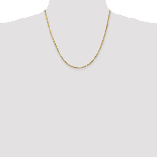 14kt Yellow Gold 2mm Franco Chain 20 inch Lobster Clasp N3038