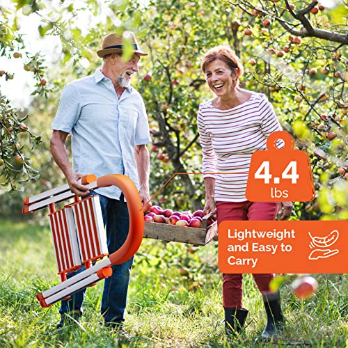 5 Step Aluminum Folding Step Ladder with Handgrip G863