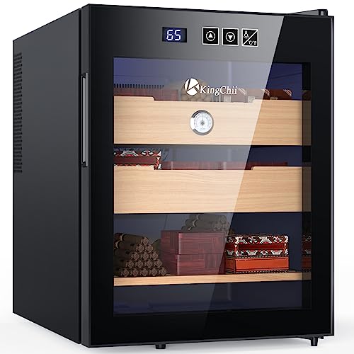 16L Electric Cigar Humidor Cabinet with Spanish Cedar Wood Shelves H8791