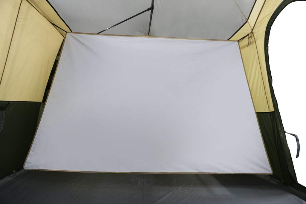 12 Person Cabin Tent with Closets and Room Dividers, Green E67126