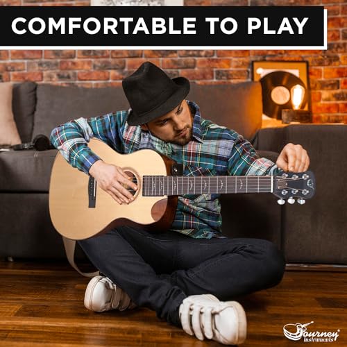 Travel Guitar with Collapsible Patented System Portable Backpack Case African Mahogany K568