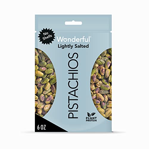 Roasted and Lightly Salted Pistachio No Shells, 12 Ounce Resealable Bag E835950