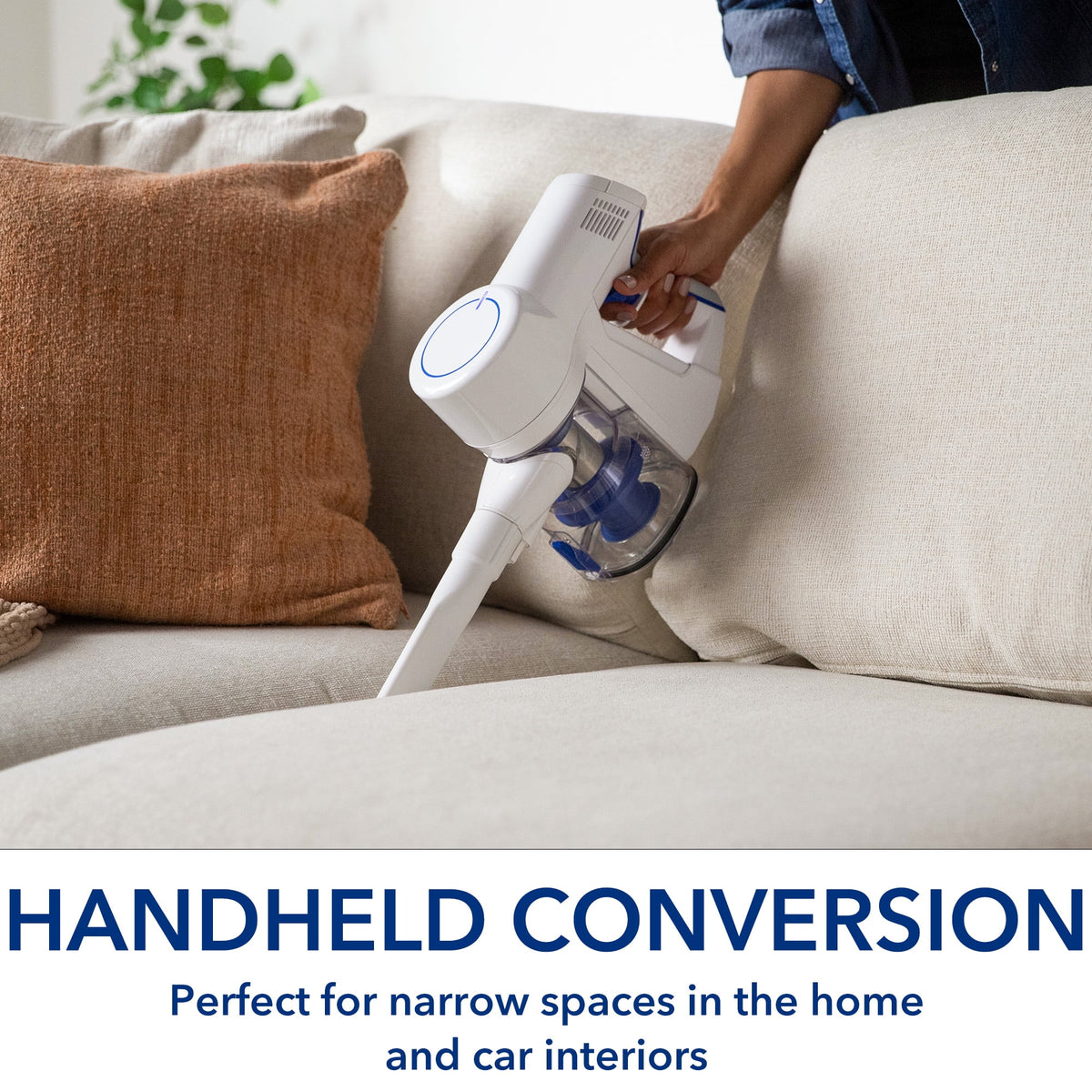 Cordless Stick Vacuum with HEPA Filtration and LED Headlight Q2470