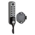 Electronic Cabinet & Locker Lock with Lever Handle - Silver W402