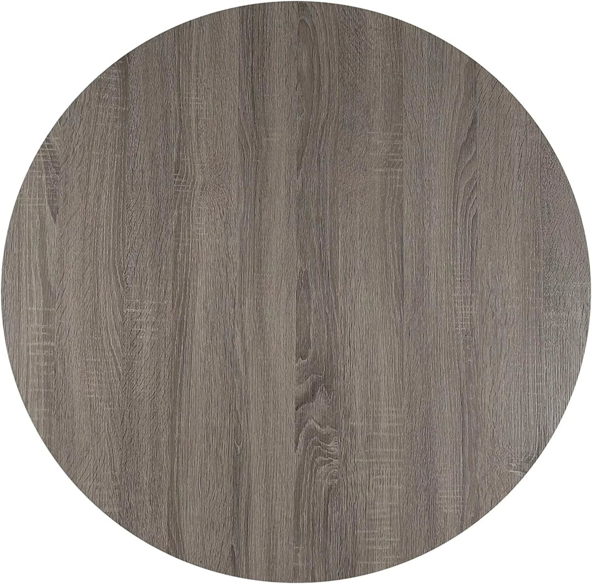 Wooden Round Coffee Table 35.5 x 18 Inches Gray Y6985