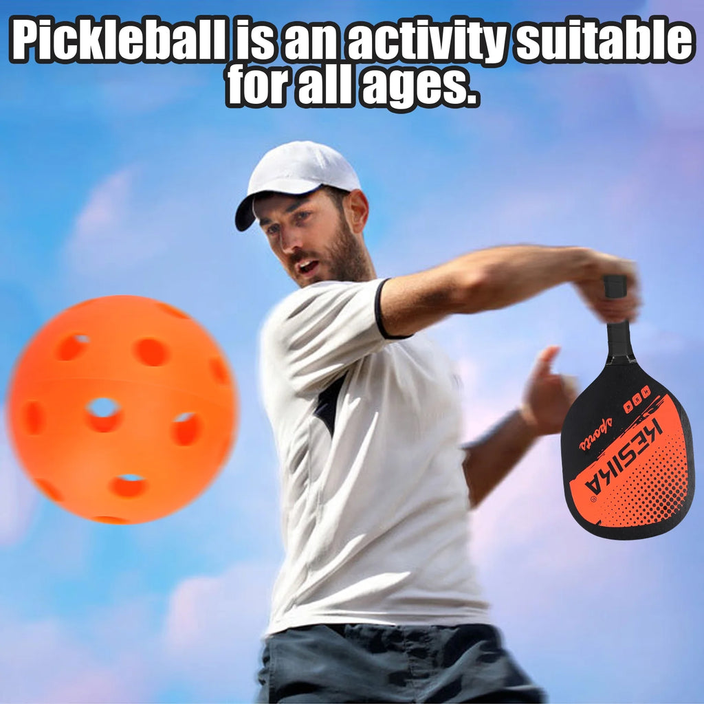 Pickleball Paddle Set 2 Rackets & 4 Balls with Carrying Bag U89718