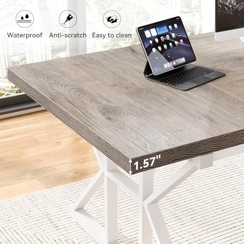 78.7 Inch Black Wooden Executive Desk X879