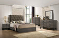 Grey Queen Size 4pc Bedroom Furniture Set Q415