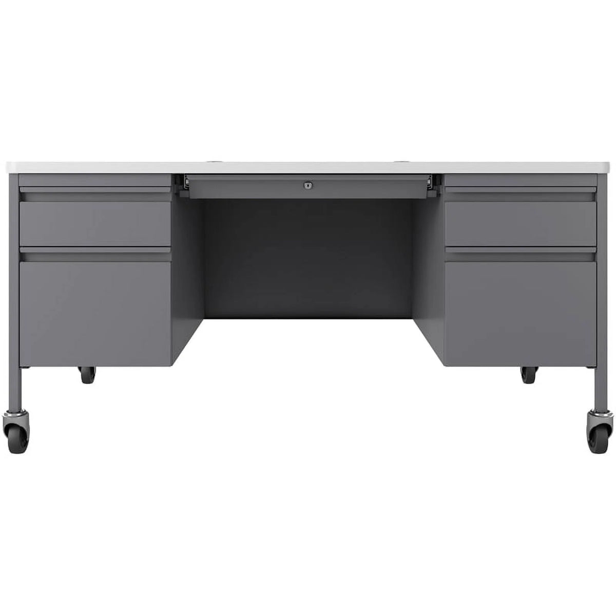 30x60 Mobile Double Pedestal Metal Desk A407898