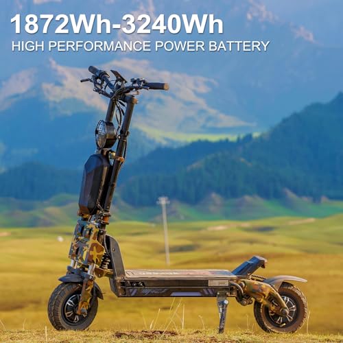 72V 45AH Battery 2000w Dual Motors Electric Scooter O66483
