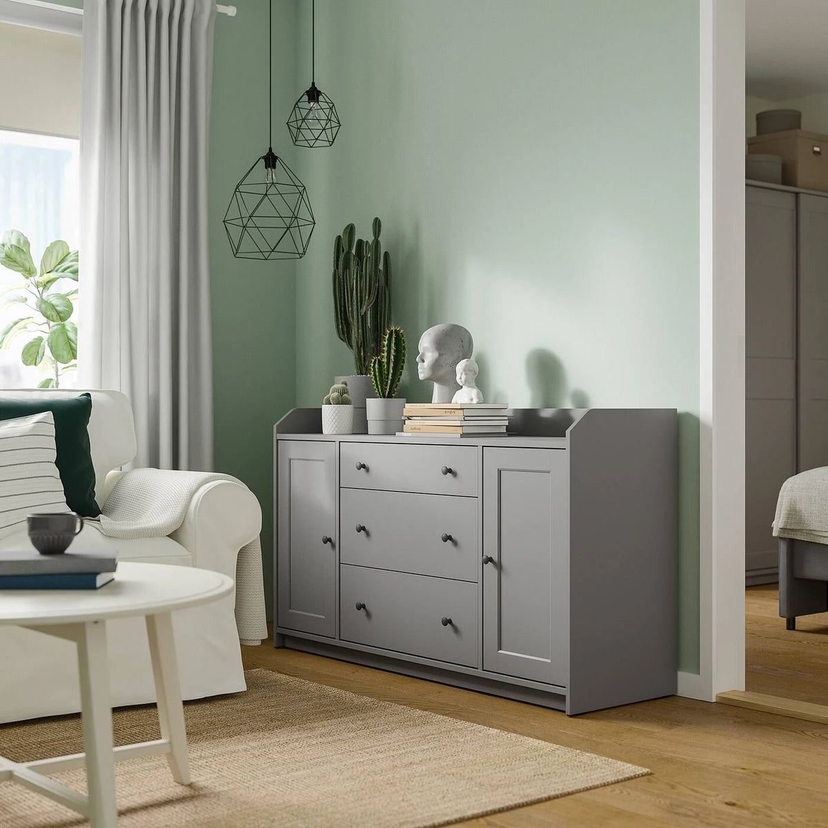 Gray Sideboard Q991