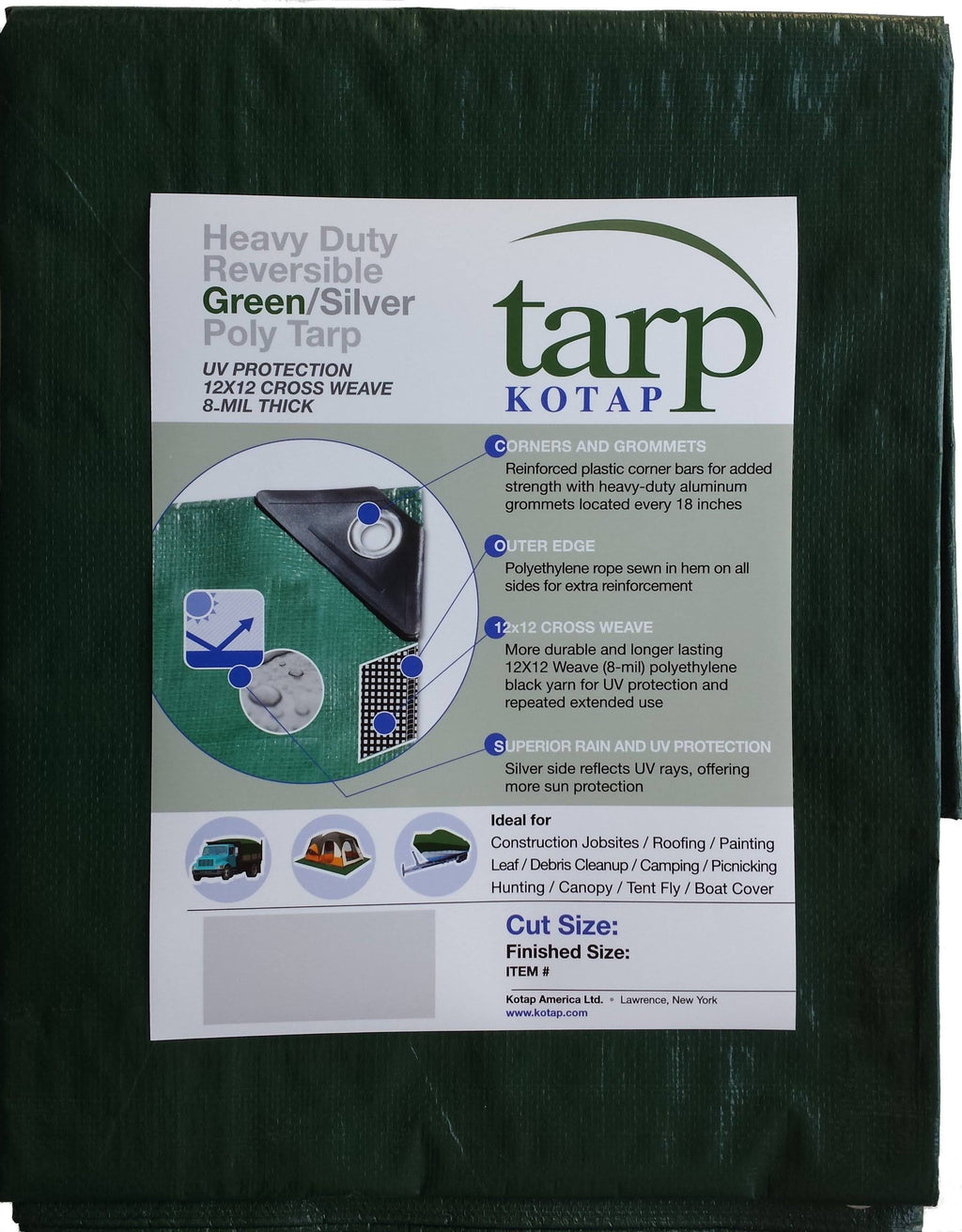 Green Poly Tarp 30 x 50 K596