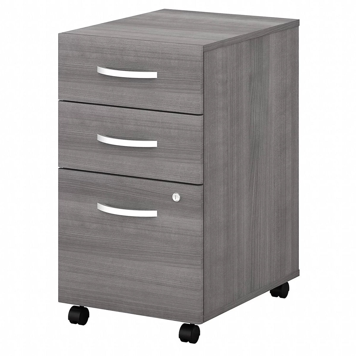 3 Drawer Mobile File Cabinet in Platinum Gray L207