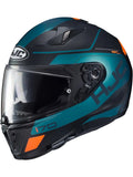 Black Green Orange Motorcycle Helmet N406578