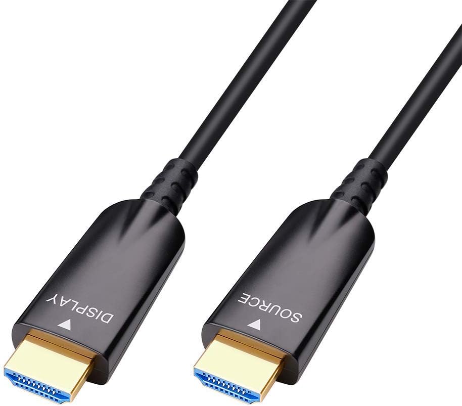 50m Fiber Optic HDMI Cable 4K 30Hz 1080p 60Hz Black V988276