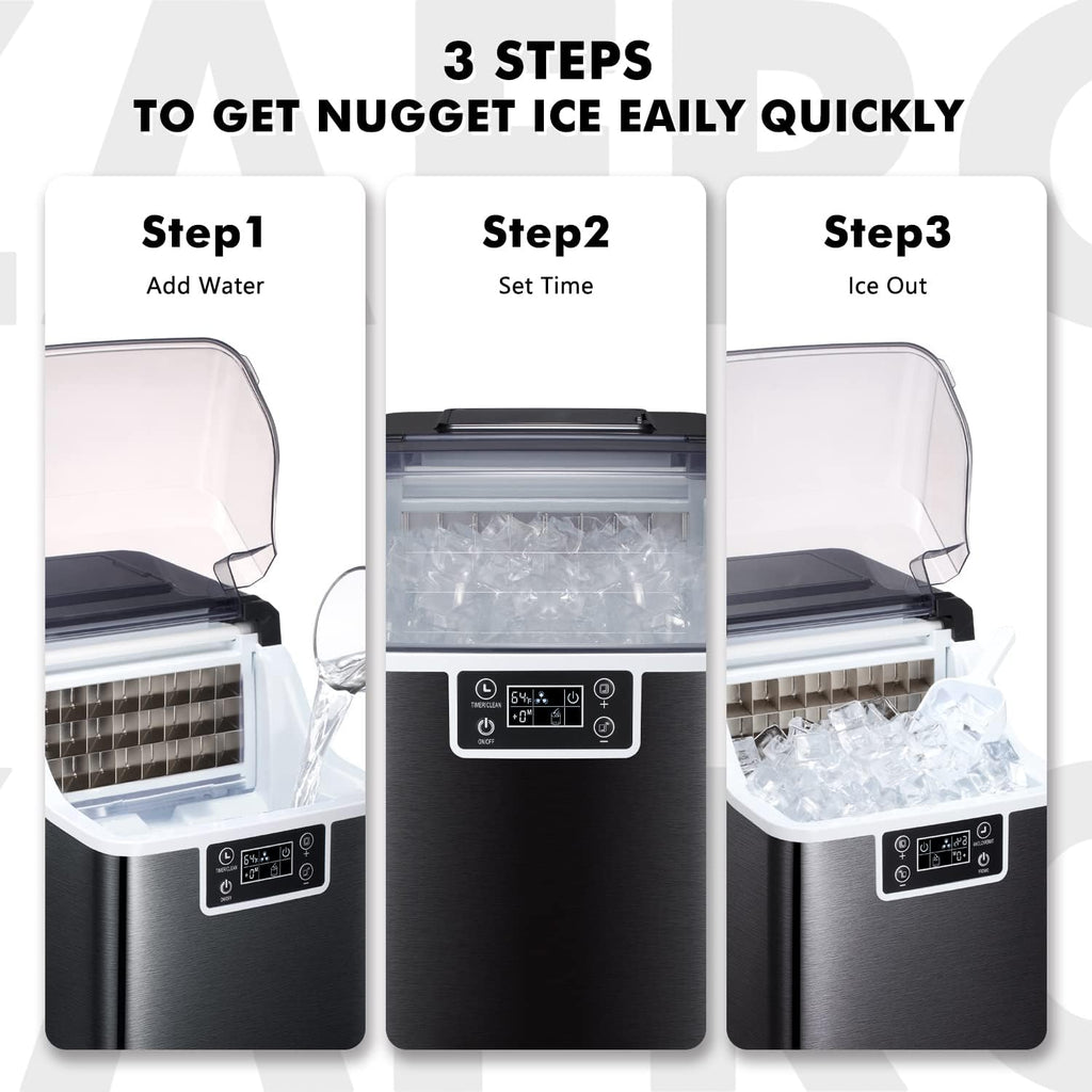 Black Countertop Ice Maker 45 Lbs/Day C7825
