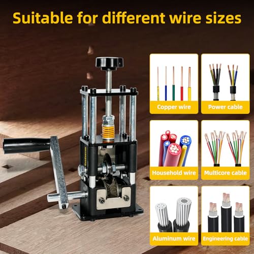 0.03-1 Inch Hand Crank Wire Stripper Machine T948364
