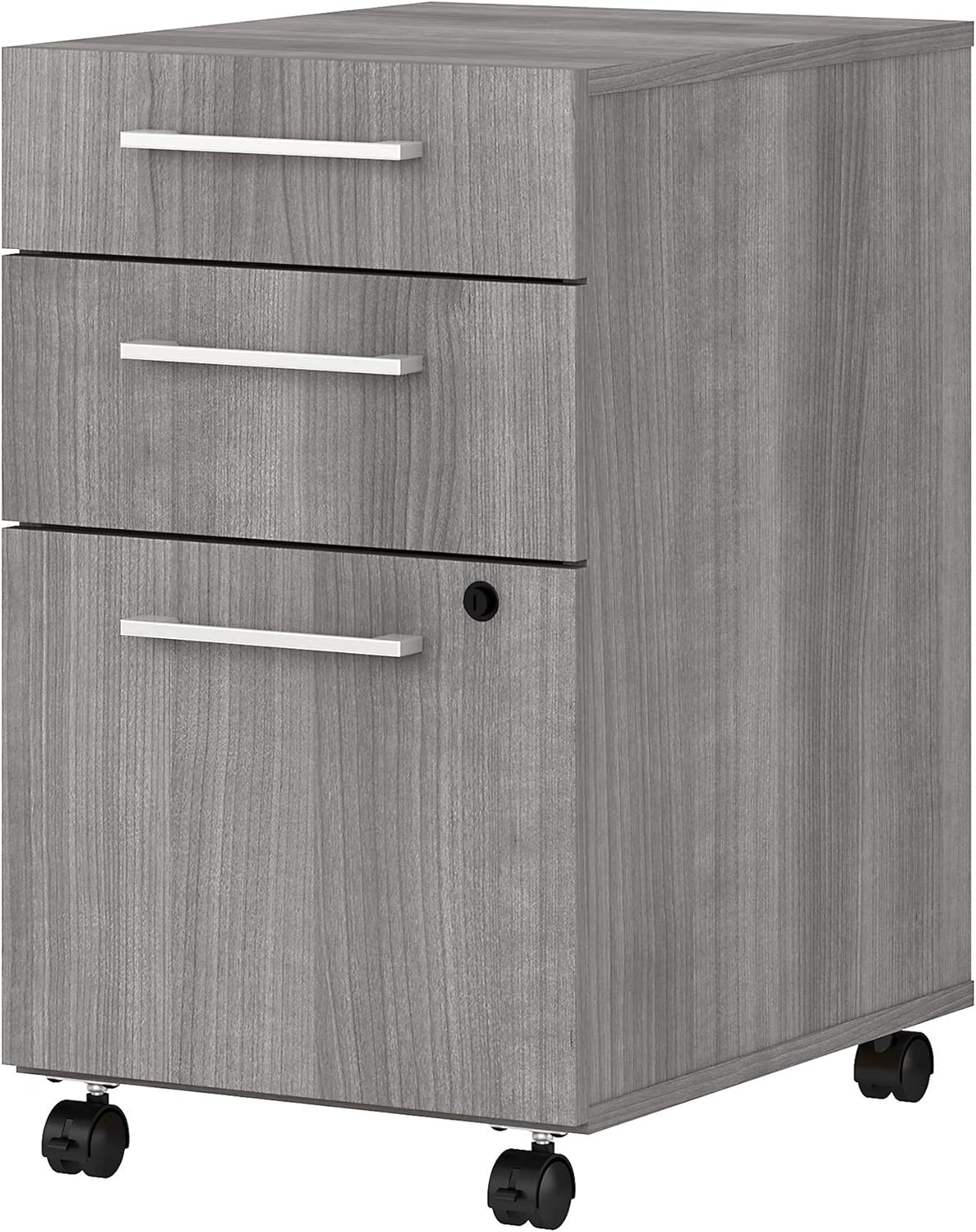 White 3 Drawer Mobile File Cabinet M51799