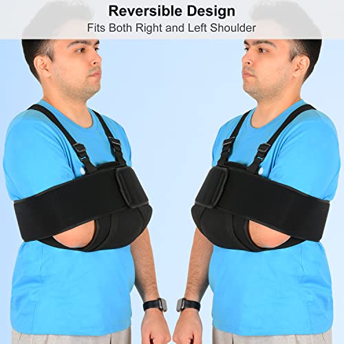 Adjustable Arm Sling Shoulder Immobilizer Support Brace, Black X7981