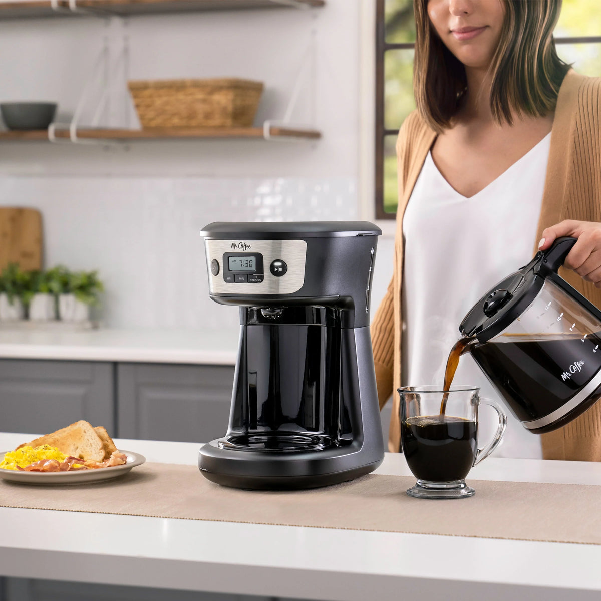 12-Cup Programmable Stainless Steel Coffee Maker S153734
