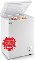 Small Chest Freezer with Storage Basket R41103
