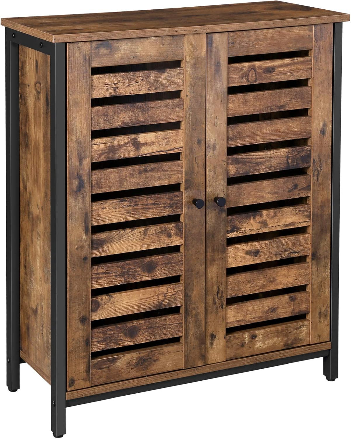 Rustic Brown Standing Cabinet with Shelf L62782
