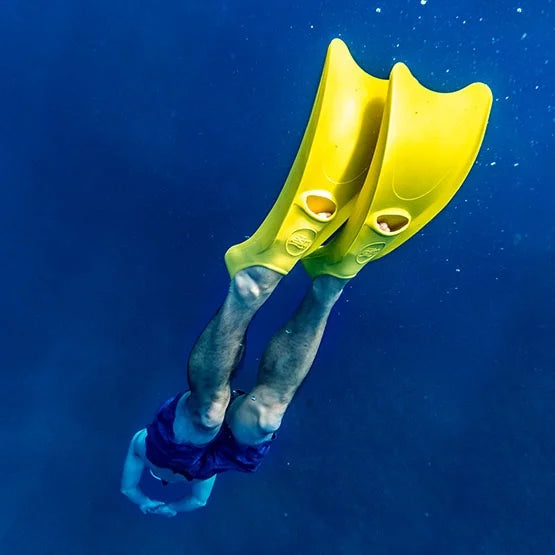 Black Full Foot Rubber Snorkeling Fins B513836