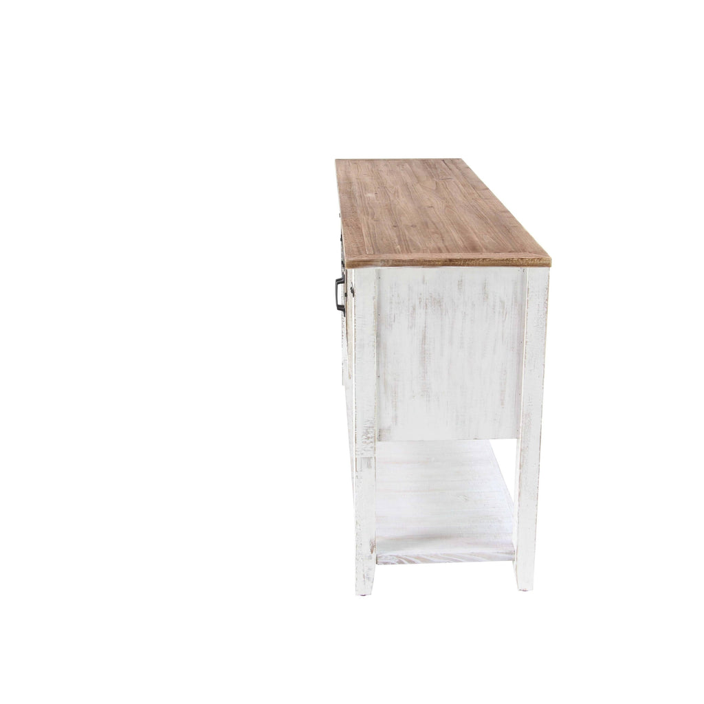 Wood and Metal Console Cabinet F8018