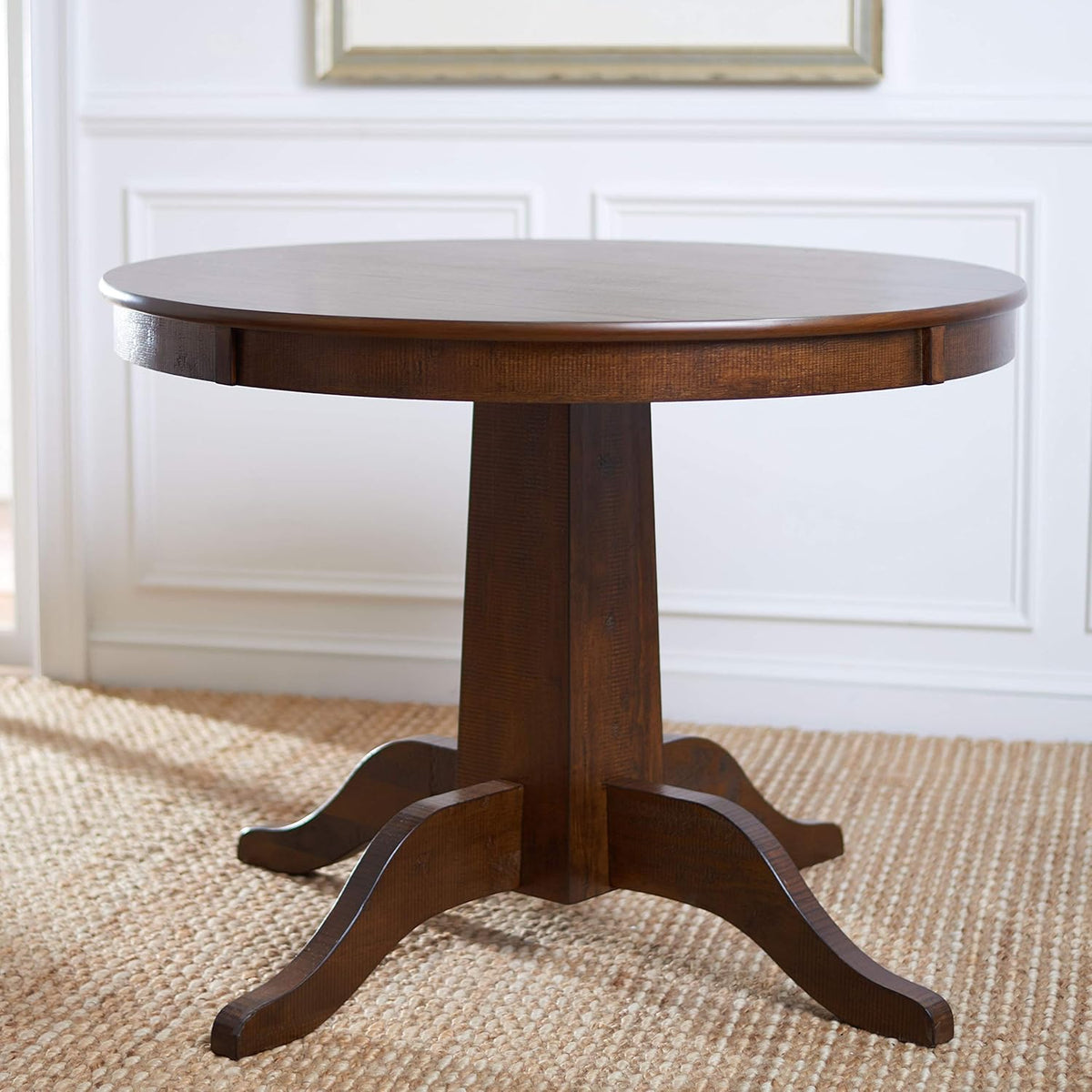 Rustic Café Brown Round Dining Table F850716
