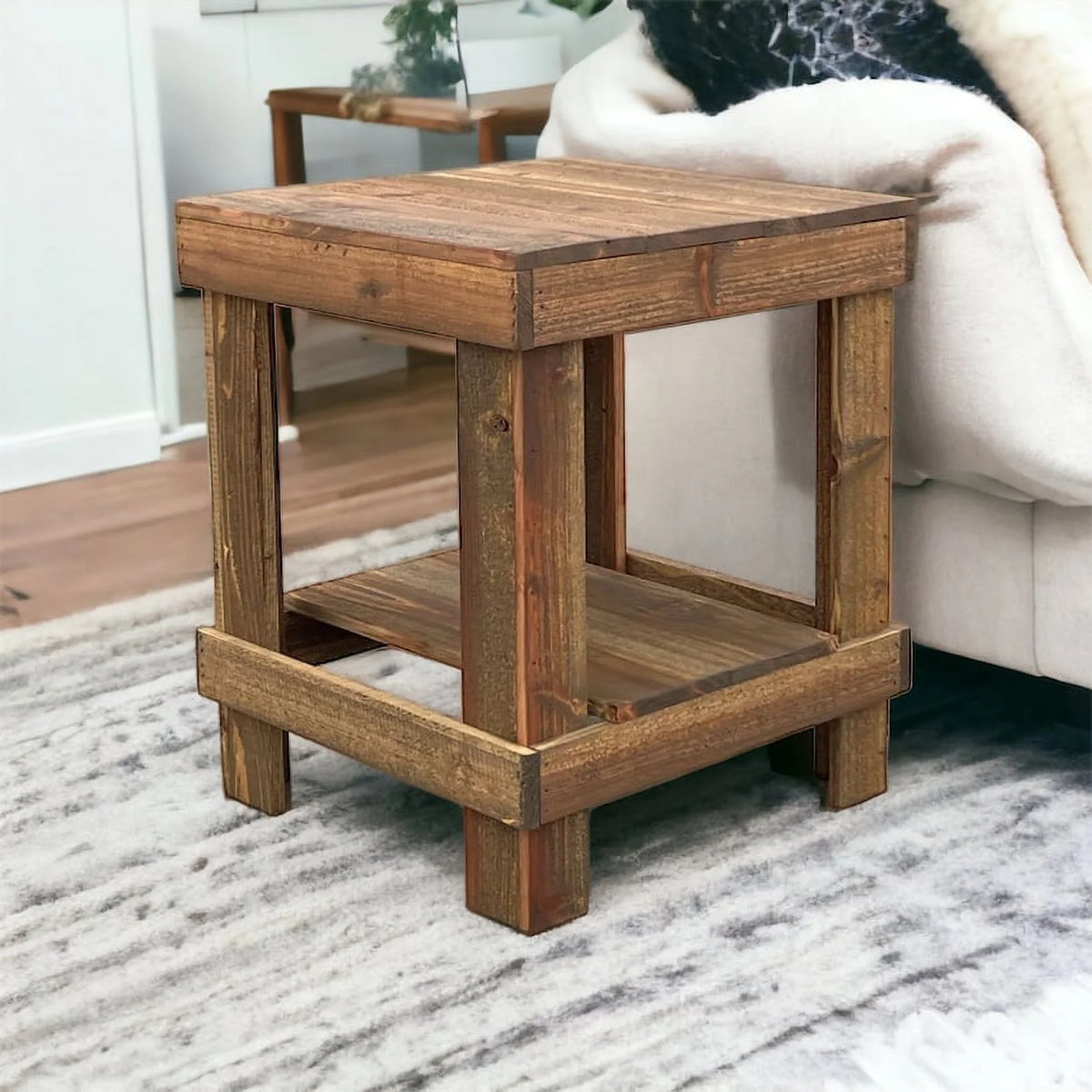 Solid Wood End Table L656
