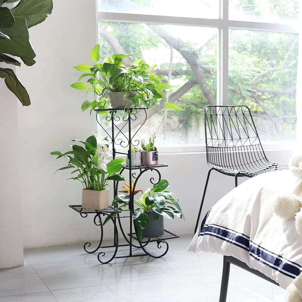 4-Layer Square Metal Plant Stand R940661