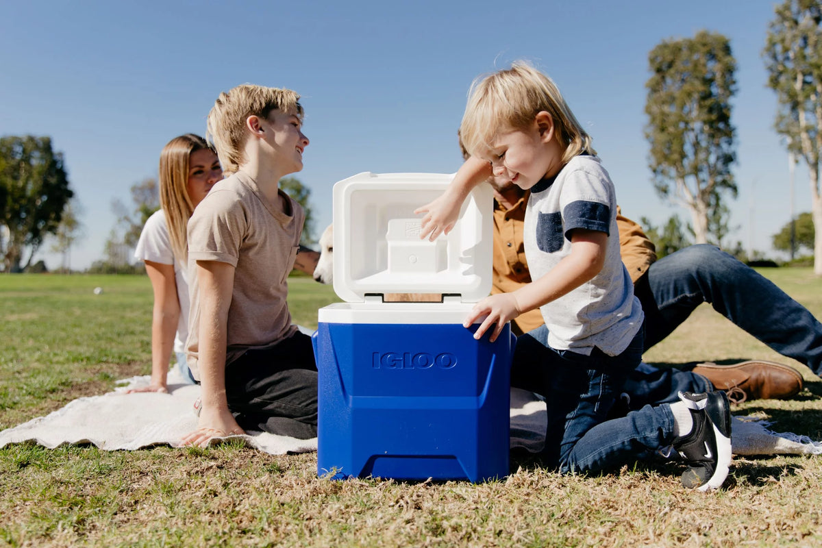 Blue 16 QT. Wheeled Ice Chest Cooler Q930929