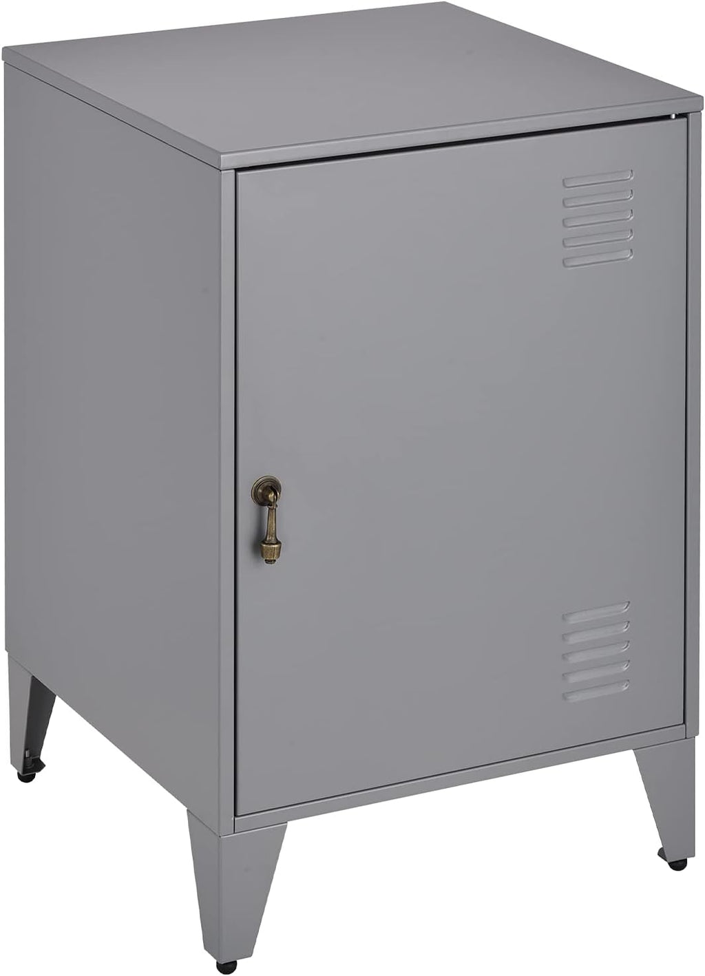 Black Metal Night Stands Set of 2 with 1 Door S8406