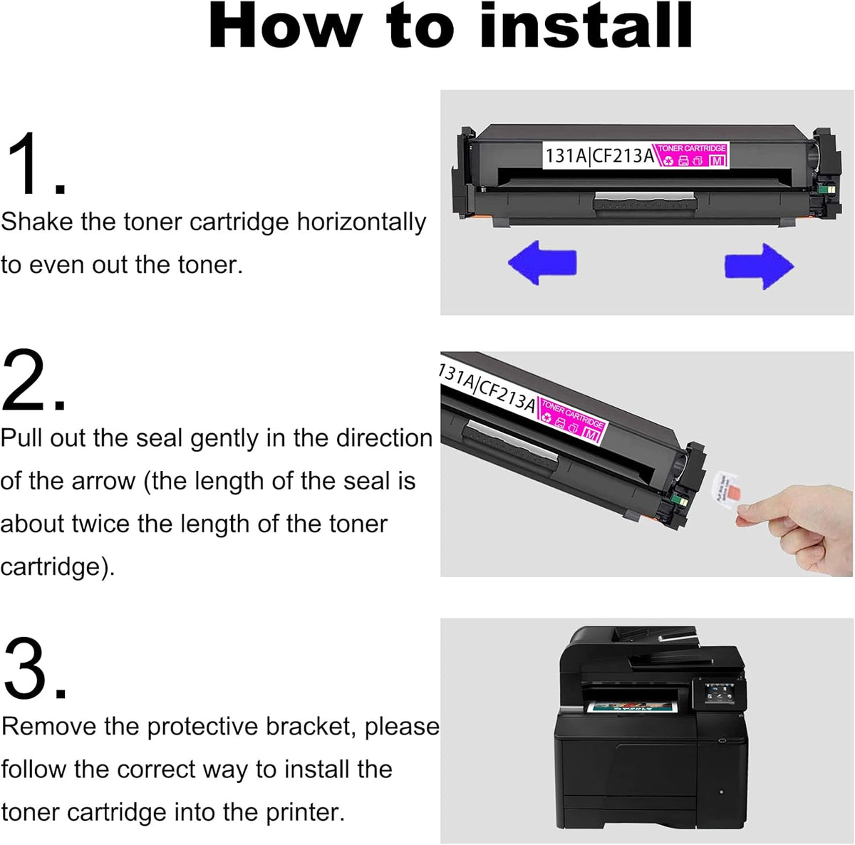 2 Pack Toner Cartridge Replacement for HP Printer N9763